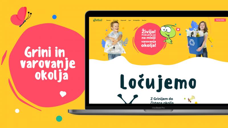 Slika Grinijeve spletne strani.